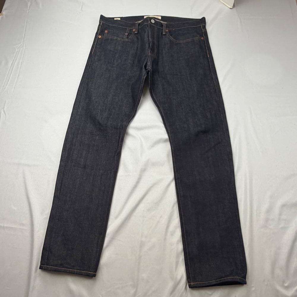 Gap Jeans Mens 34x30 Blue 1969 Kaihara Japanese Selvedge Denim Slim Button Fly
